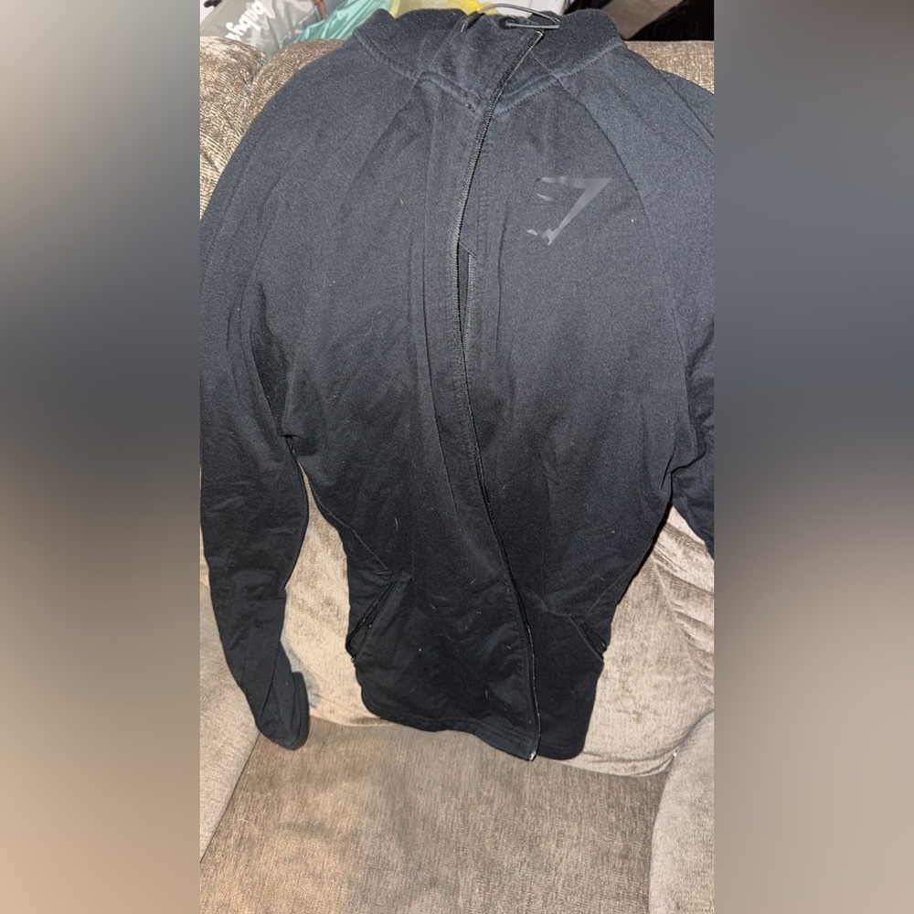 Black zip up gymshark Jacket